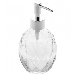 Porta Sabonete Líquido 350ml Sortidos de Vidro Round